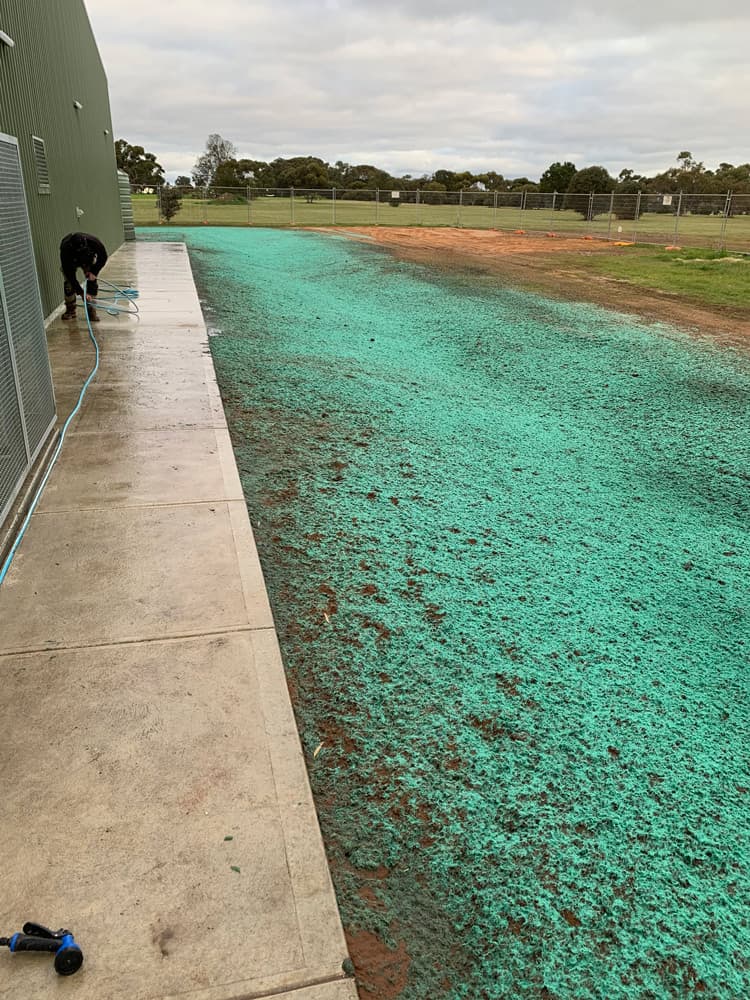 After shot: Commerical Revegetation | Hydroseeding Australia